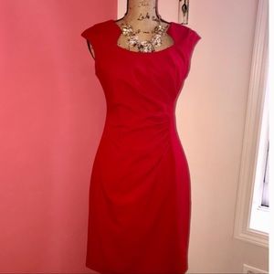 Calvin Klein Sheath Dress, Red, Sz 6